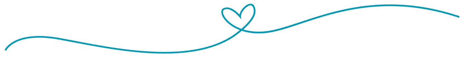blue scribble with a heart in the middle